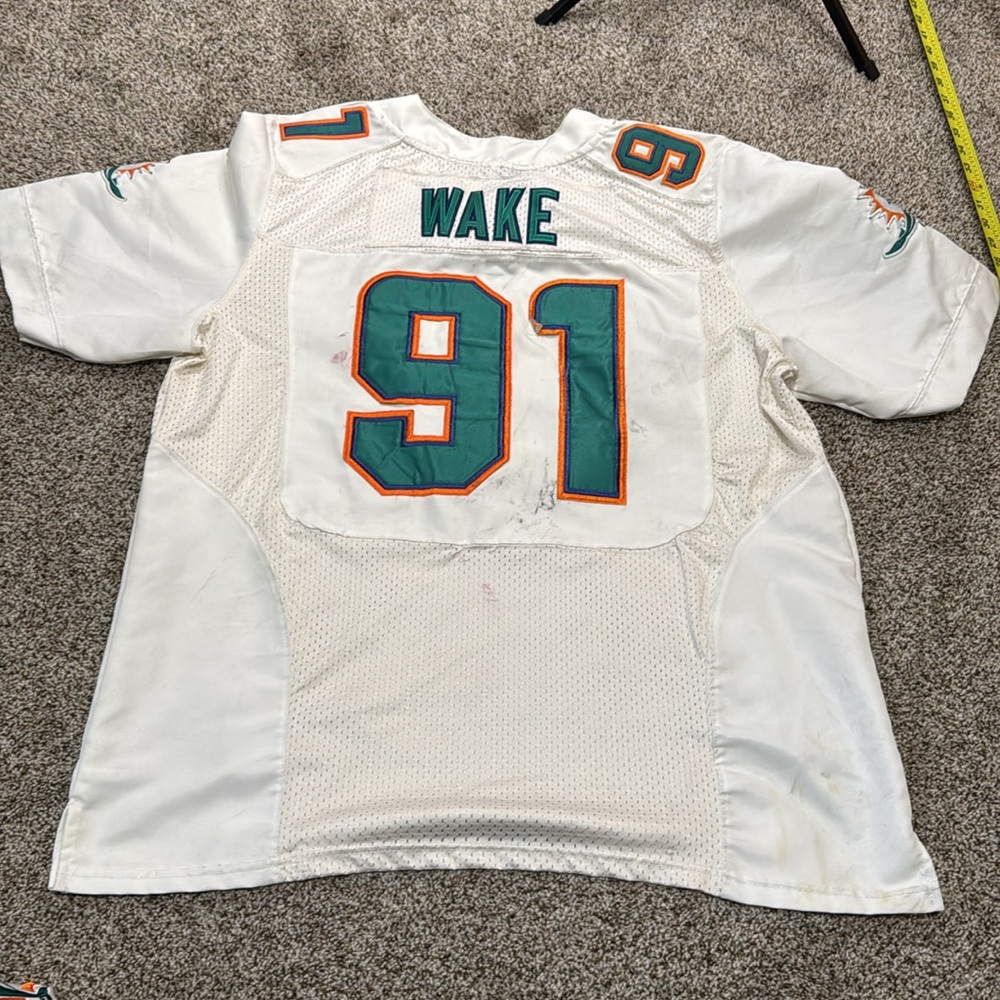 NIKE Men's NFL On Field Miami Dolphins Cameron Wake Apparel Jersey Size … - Picture 5 of 7